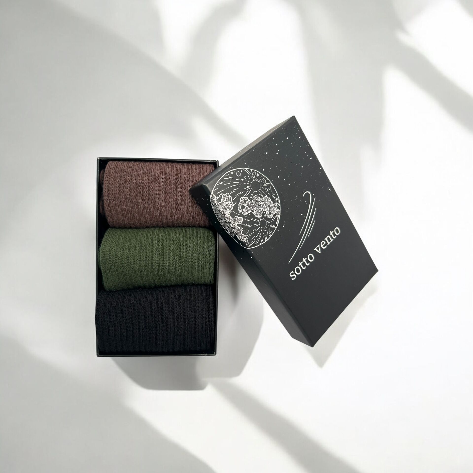 3'lü Fitilli Soket Erkek Çorap - Basic Colection